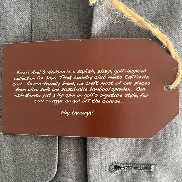 Fore!! Axel & Hudson Grey Heather Suit Size 10 NWT - Picture 5 of 6